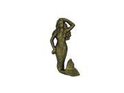 Handcrafted Model Ships K 516 gold 6 in. Cast Iron Mermaid Hook Rustic Gold