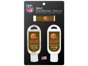 Worthy NFL CLE 3PK Cleveland Browns 3 Piece Gameday Accesory Pack Set Of 6