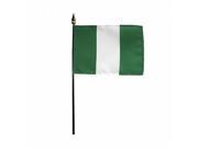 Annin Flagmakers 210103 4 x 6 in. Eb Nigeria Mounted 12 Pack