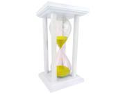 Cray Cray Supply Square White Hourglass with Yellow Sand