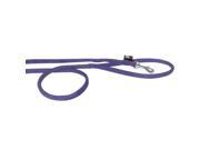 Dogline M8064 9 6 ft. L x 0.25 W in. Comfort Microfiber Round Leash Purple