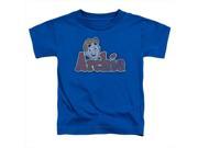 Archie Comics Distressed Archie Logo Short Sleeve Toddler Tee Royal Large 4T