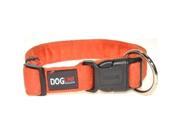 Dogline M8003 4 11 17 L x 0.63 W in. Comfort Microfiber Flat Collar Orange