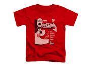 Trevco Dubble Bubble Quicksand Short Sleeve Toddler Tee Red Medium 3T