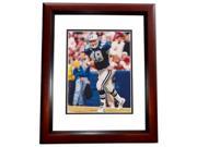 8 x 10 in. Daryl Johnston Autographed Dallas Cowboys Photo Mahogany Custom Frame