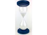 Cray Cray Supply Deep Ocean Blue Stain Capped Hourglass with White Sand