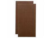 Triton Products TPB 2BR Heavy Duty Brown Commercial Grade Tempered Round Hole Pegboards