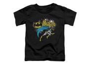 Trevco Batman Batgirl Halftone Short Sleeve Toddler Tee Black Medium 3T