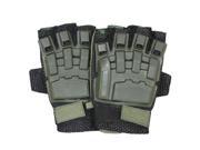 Fox Outdoor 79 880 XL Half Finger Tactical Engagement Glove Olive Drab Extra Large