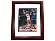 8 x 10 in. Dennis Rodman Autographed Chicago Bulls Photo Mahogany Custom Frame