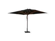 Greencorner RC1013QS2170 Mahogany Umbrella Black 10 x 10 ft.