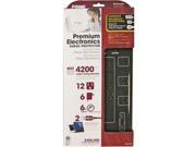 Powerzone OR504142 Surge Protector 12 Outlets Black