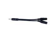 Comprehensive 3.5mm Mini Plug to Two Mini Jacks Audio Adapter Cable 6 Inches