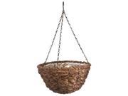 Panacea 88639 14 in. Round Water Hyacinth Hanging Basket