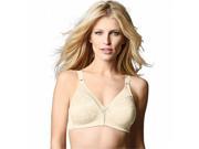 Porcelain Bali Double Support Lace Wirefree Bra with Spa Closure Size 38D