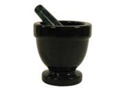 Frontier Natural Products 8509 Mortar Pestle Marble Black 4 in.