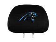 Team Promark 82628 Carolina Panthers Headrest Covers