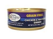 Triumph Pet Industries 486088 Triumph Grain Free Chicken Whtfish Can Cat Food
