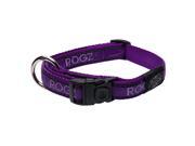 Rogz HB03 BJ Dogz Fancydress Side Release Collar Beachbum Large Purple Chrome