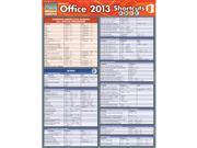 BarCharts 9781423221715 Microsoft Office 2013 Shortcuts Quickstudy Easel