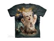 The Mountain 1038883 Zombie Cat T Shirt Extra Large