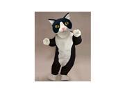 Costume Supercenter 43088US Adult Black and White Cat Mascot Costume