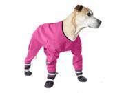 Muttluks DJ14PI 4 Legged Dog Jog Rain Suit Size 14 Pink