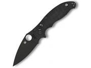 Spyderco 4009959 Manix 2 Lightweight Folding Knife with Black Blade 3.37 in.