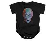 Trevco Star Trek Balok Head Infant Snapsuit Black Extra Large 24 Mos