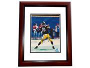 8 x 10 in. Kordell Stewart Autographed Pittsburgh Steelers Photo Mahogany Custom Frame