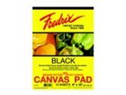 Fredrix Primed Canvas Pad 9 x 12 in. Black