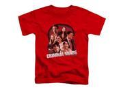 Trevco Criminal Minds Brain Trust Short Sleeve Toddler Tee Red Large 4T