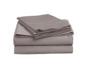 Impressions C500KGSH SLGR 500 King Sheet Set Cotton Solid Grey