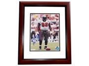 8 x 10 in. Anthony Booger Mcfarland Autographed Tampa Bay Buccaneers Photo 2× Super Bowl Champion Anthony Mcfarland Mahogany Custom Frame