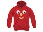 Trevco Gumby Blockhead J Youth Pull Over Hoodie Red Medium