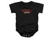 Aerosmith Winged Logo Infant Snapsuit Black Extra Large 24 Mos
