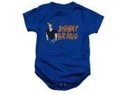 Trevco Johnny Bravo Johnny Logo Infant Snapsuit Royal Medium 12 Mos