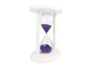 Cray Cray Supply White Oval Hourglass with Purple Sand