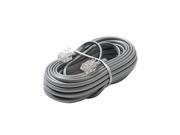 Steren ST 304 050SL 50 ft. 4C Silver Modular Line Cord