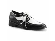 Funtasma WED13_BW 6 Tuxedo Classic Pump Shoe with Bow Accent Black White Size 6
