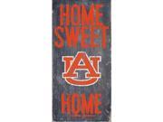 Auburn Tigers Wood Sign Home Sweet Home 6 x12