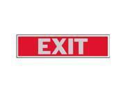 Hy Ko Products 411 2 x 8 in. Red Exit Sign Pack Of 10