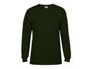 Anvil 784 Adult Midweight Long Sleeve Tee Forest Green Extra Large