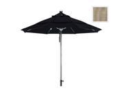 March Products LUXY908 F22 9 ft. Stain Steel SinglePole FGlass Ribs M Umbrella DV Anodized Olefin Antique Beige