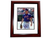 8 x 10 in. Randy Jones Autographed New York Mets Photo Mahogany Custom Frame