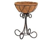 Mintcraft W52891 Coconut Lined Planter With Stand