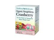 Traditional Medicinals Organic Weightless Cranberry Herbal Tea 16 Tea Bags Case Of 6