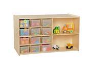 Contender C16601F Double Mobile Storage With 25 Translucent Trays Assembled