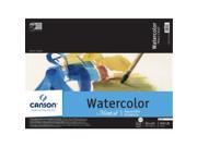 Canson C100510438 14 in. x 10 in. 140 lb. 300g Cold Press Watercolor Field Book 15 Sheets Pack of 6
