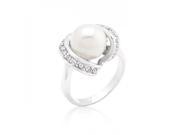 Icon Bijoux R08303R C84 07 Single Pearl Cocktail Ring Size 07